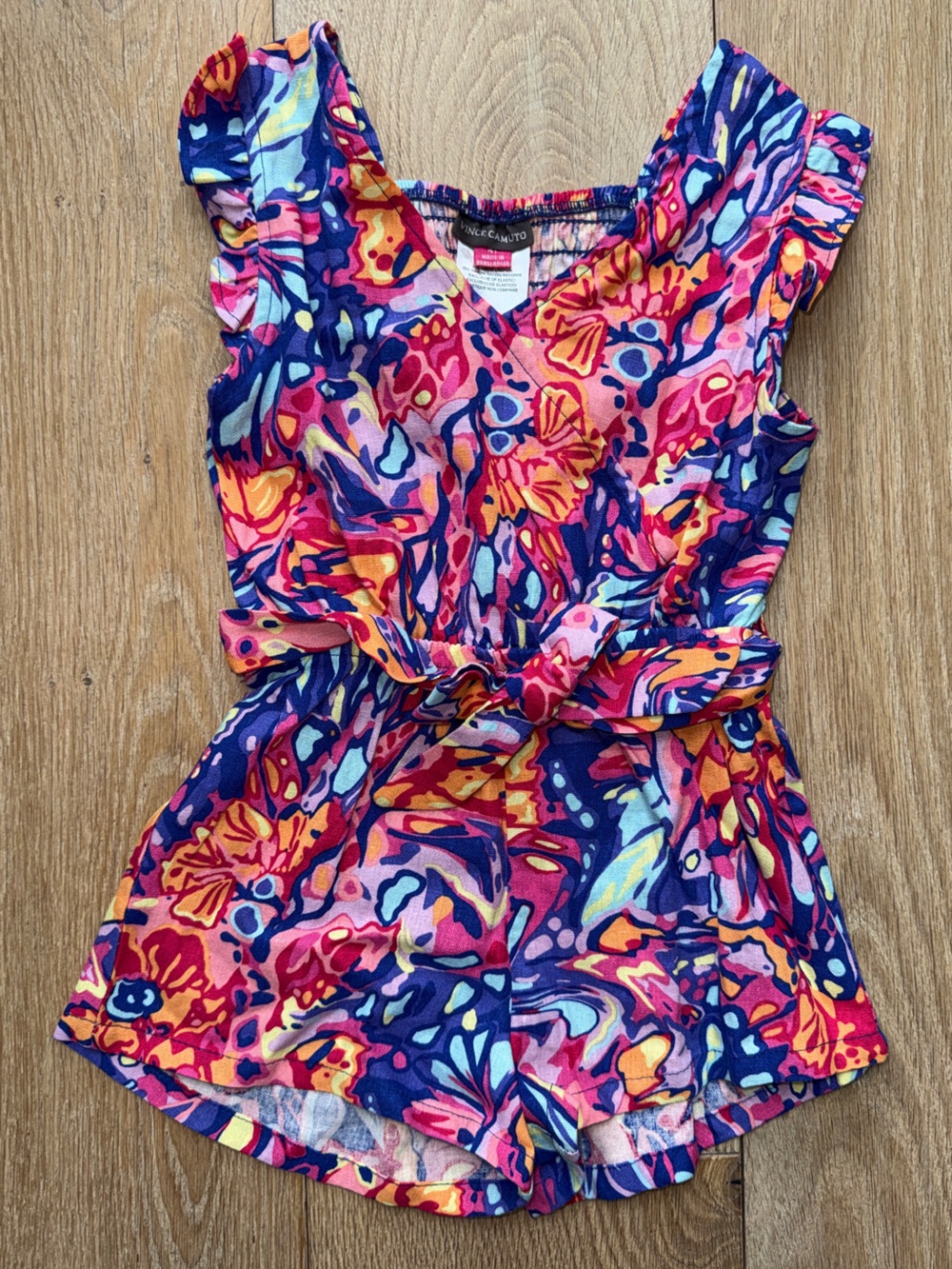 VINCE CAMUTO LINEN GIRLS’ Romper Sz 4T